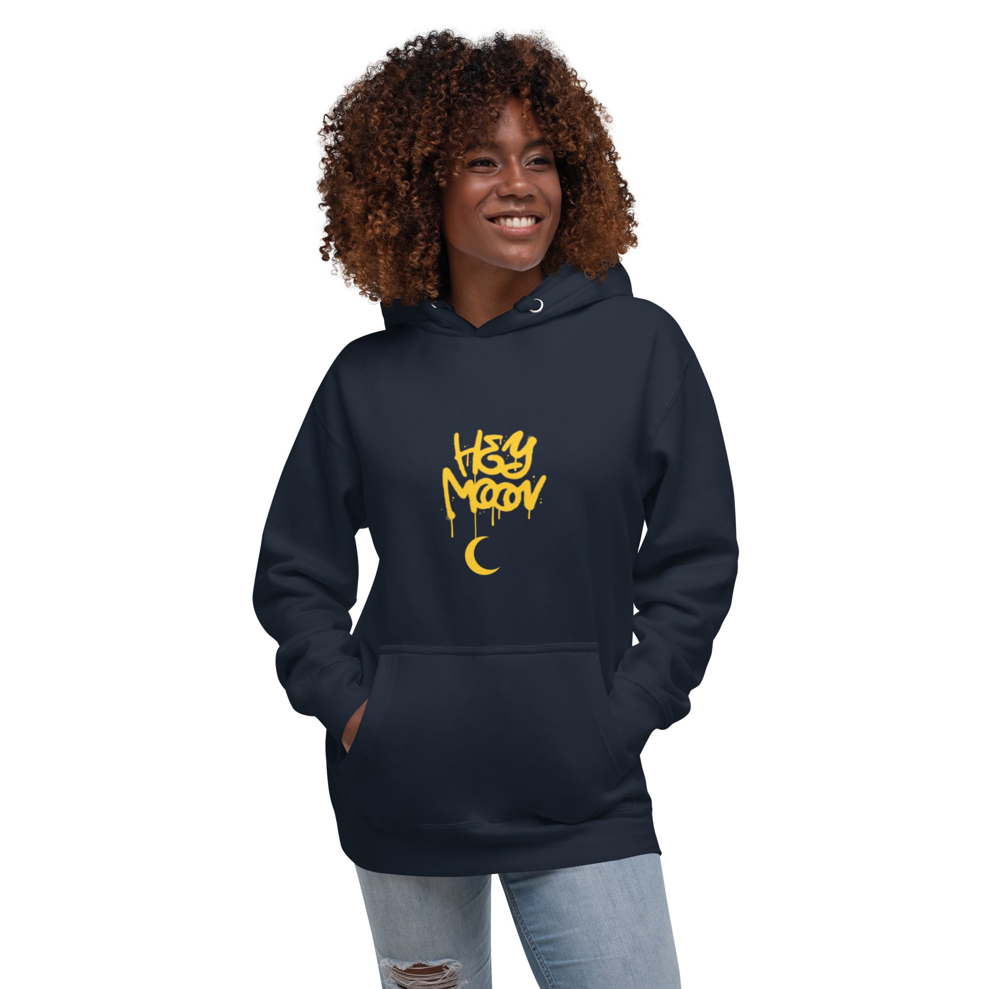 Hey Moon hoodie by Connected Fashion Co