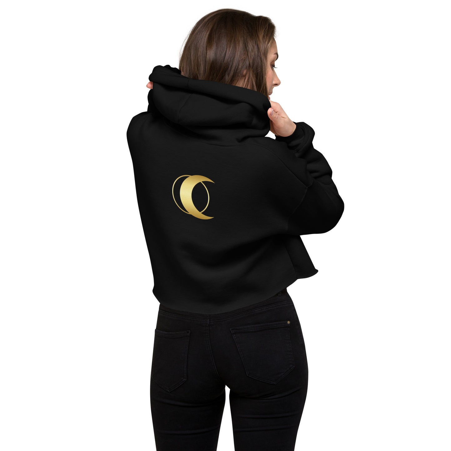 Hey Moon Women's Crop Hoodie